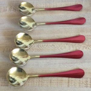 New 5 Stainless steel ice cream’s Spoons